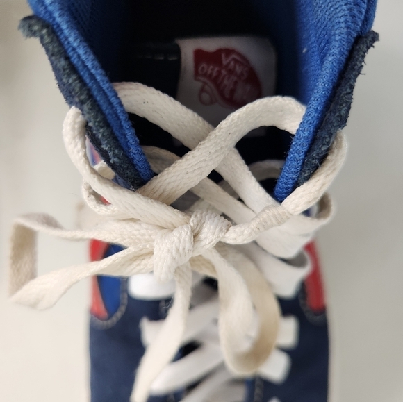 VANS SK8-Hi Comfycush Tri Tone Navy, Blue, Red Skate Shoes-Mens 7/Wms 8.5 - Picture 9 of 12